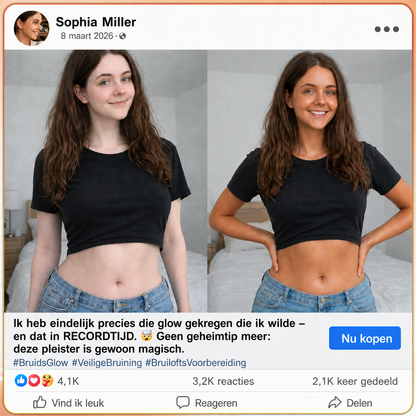 ⭐ 𝗡𝗮𝘁𝗿𝗮𝘃𝗼𝗿® Micronaald-bruiningspatch: Natuurlijke bronzen glow zonder UV & DHA