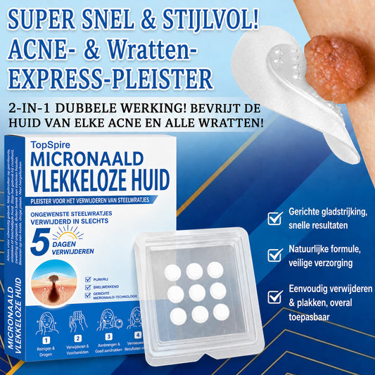 Officiële merkshop | 🎉 TopSpire® 2-in-1 Micro-naald & Hydrocolloïde Pleisters | Voor verheven moedervlekken, acne, platte wratten & huidaanhangsels